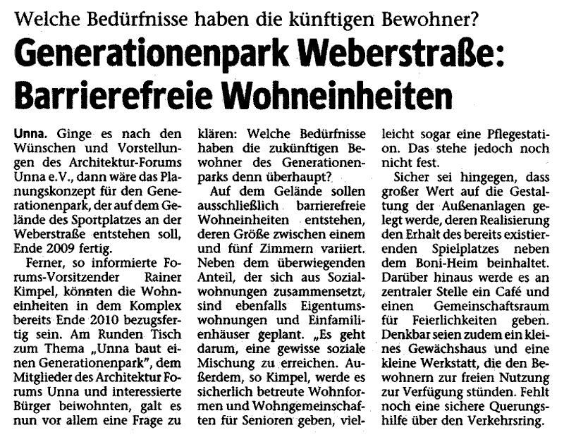 Westfälische Rundschau vom 25.10.2008