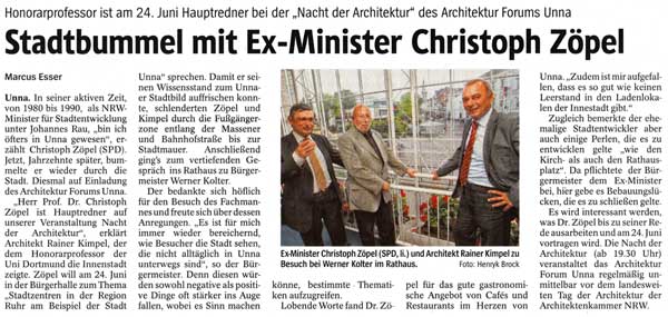 Ex-Minister Zoepel