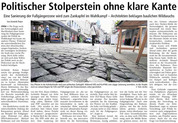 Stadtgespräch 4: Diskussion über Innenstadtplanung