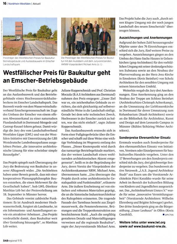 Westfälischer Preis für Baukultur ...