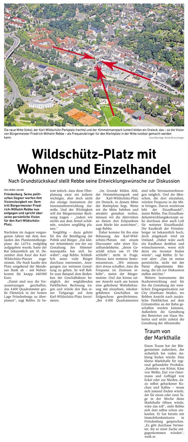 Stadtspaziergang Fröndenberg: Innenstadtentwicklung