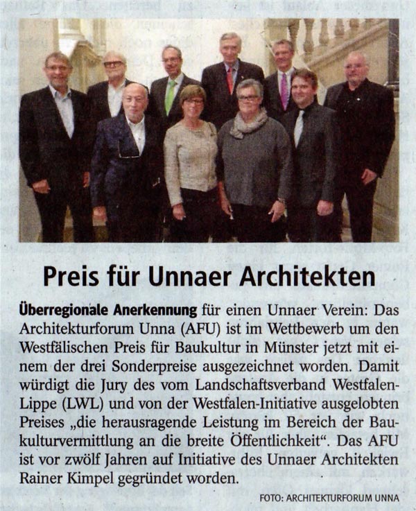 Preis für Unnaer Architekten