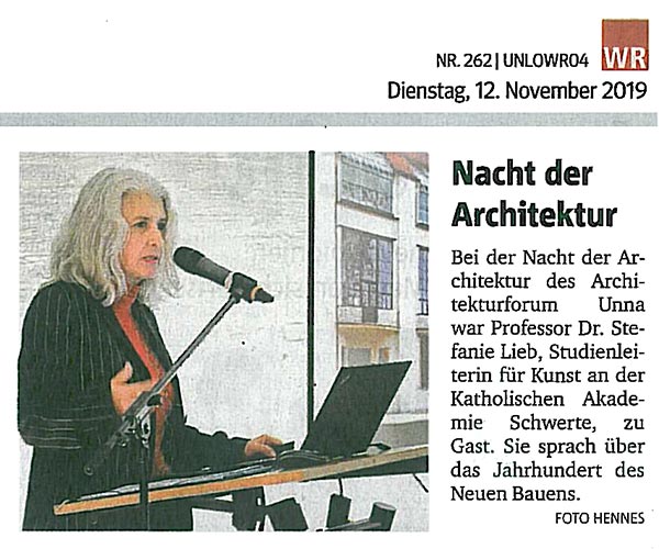 Vortrag bei der Nacht der Architektur 2019