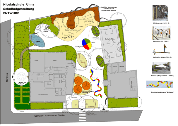 Entwurf Schulhofgestaltung