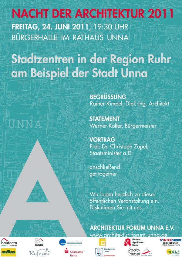 Plakat zur Nacht der Architektur 2011