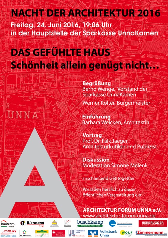 Plakat zur Nacht der Architektur 2016