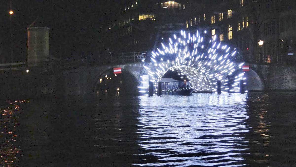 Lichtkunstfestival in AMsterdam
