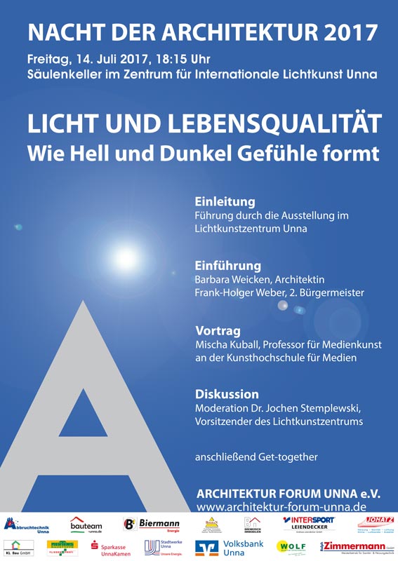 Plakat zur Nacht der Architektur 2017