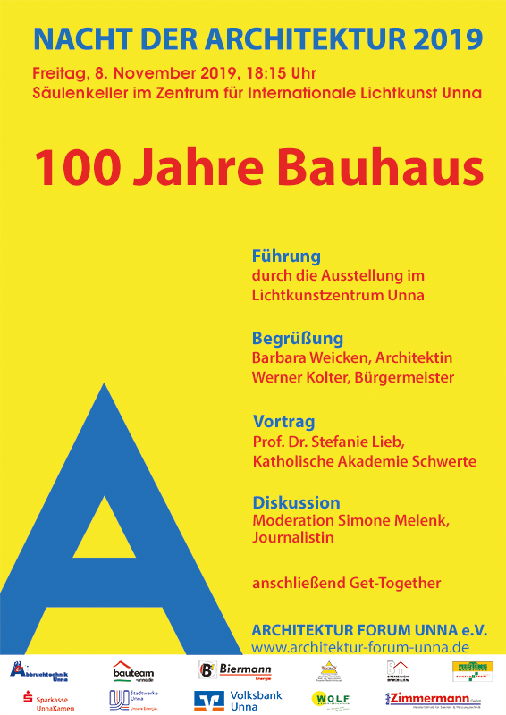 Plakat zur Nacht der Architektur 2019